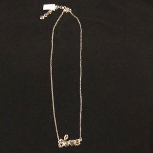 Silver “Love” necklace